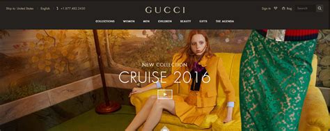 gucci website ppt